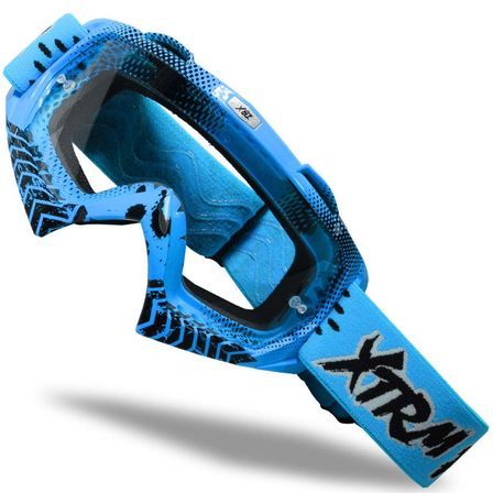 Lunette cross bleu taile unique Compétition