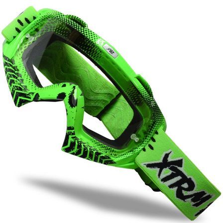 Lunette cross vert taile unique Compétition