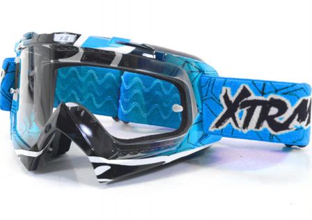 Lunette Moto cross Racing Bleu