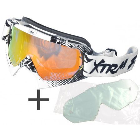 Lunette moto cross Xtrm blanche