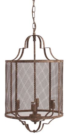 Lustre provençal métal cuivré vieilli Breval