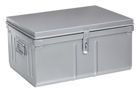 Malle de rangement en métal Habitat L 52 x H 27,5 x P 37 cm - Capacité 45 litres