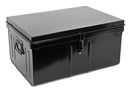 Malle de rangement en métal Habitat L 52 x H 27,5 x P 37 cm - Capacité 45 litres