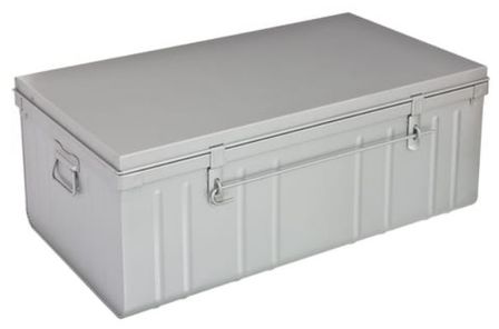 Malle de rangement en métal Habitat L 80 x H 34 x P 47 cm - Capacité 95 litres