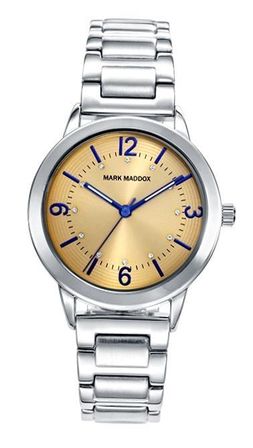 Mark Maddox Sept16 Mm7012-95 - Case: Stainless Steel And Solid Metal - 33 Mm - Stainless Steel Bracelet - Water Resistant: 30 Meters