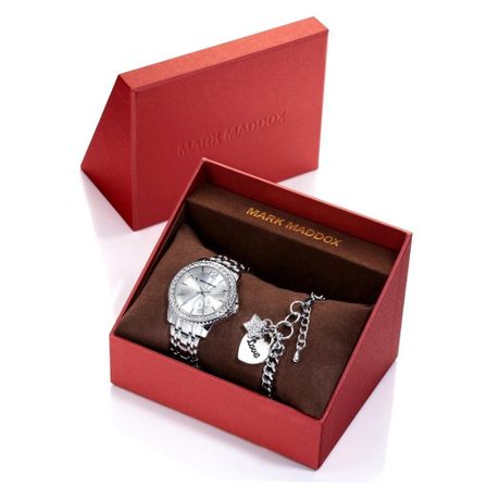 Mark Maddox Set + Bracciale/bracelet - San Valentin Collection. 40mm. Wr: 3 Atm MM6004-00