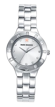 Mark Maddox Trendy Silver Mm7010-17 - Case: Stainless Steel And Solid Metal - 30 Mm - Stainless Steel Bracelet - Water Resistant: 30 Meters