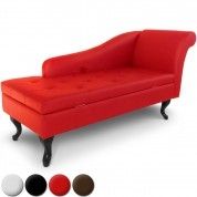 Méridienne Chesterfield avec rangement