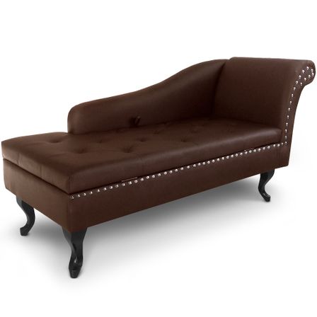 Méridienne Chesterfield avec rangement