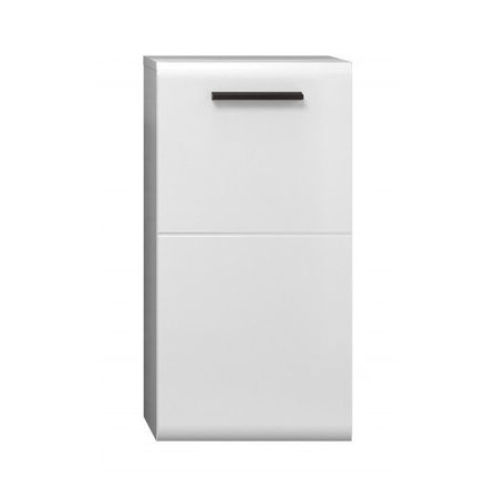 Meuble bas de salle de bain blanc 1 porte Randy L 35 cm