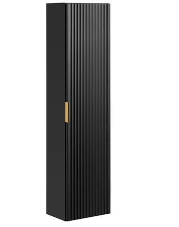Meuble colonne suspendu de salle de bain ADEL 35 cm – Design rainuré