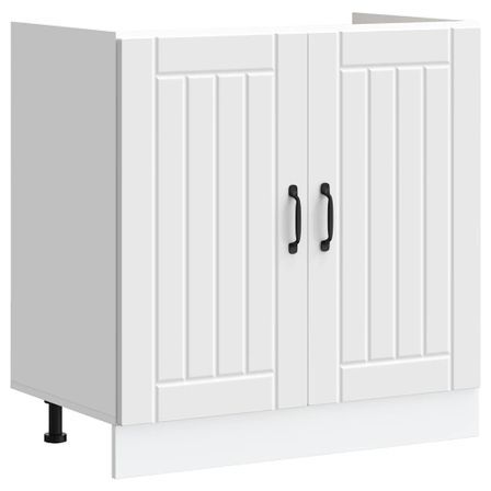 Meuble de base de lavabo Lucca blanc bois d'ingénierie