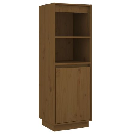 Meuble de rangement 1 porte 1 étagère Loupia 37 cm - Bois pin massif