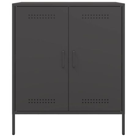 Meuble de rangement 2 portes en acier Klavin 68 cm - Style Industriel