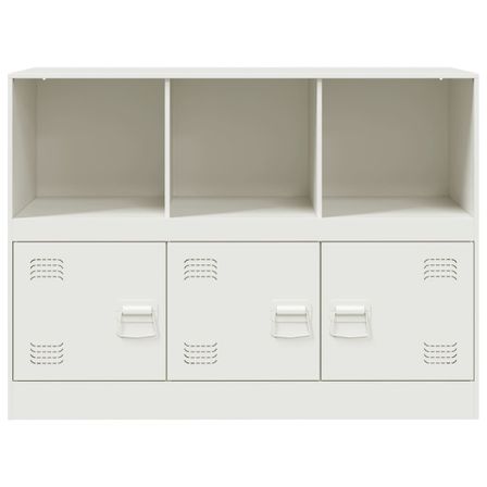 Meuble de rangement 3 portes 3 niches en acier Lazard 99 cm - Style Industriel
