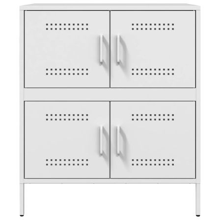 Meuble de rangement 4 portes en acier Klavin 68 cm - Style Industriel