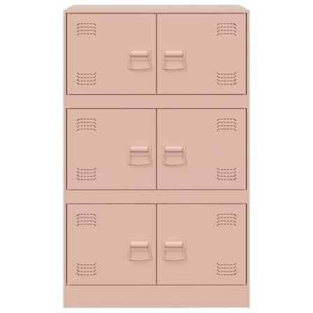 Meuble de rangement 6 portes en acier Lazard 67 cm - Style Industriel