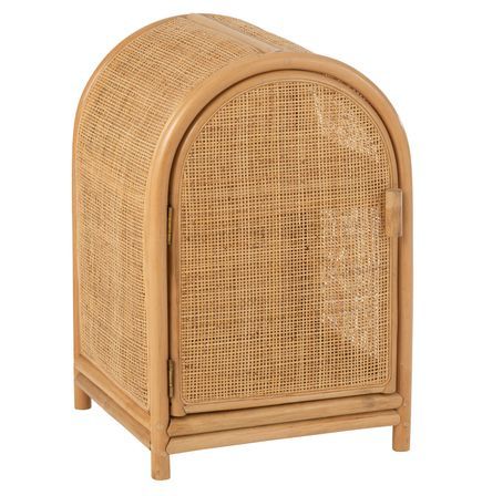 Meuble de rangement bi matière naturel Hélène L 38 cm