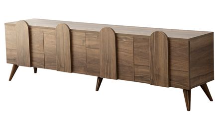 Meuble de rangement en bois 4 portes battantes Robas 180 cm