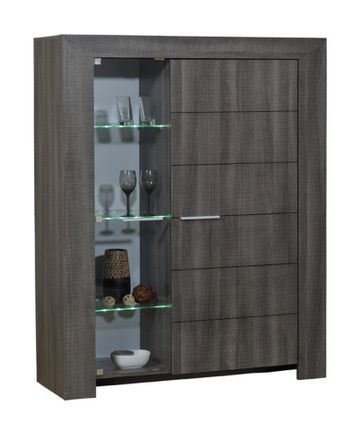 Meuble de rangement gris foncé Lathi 56