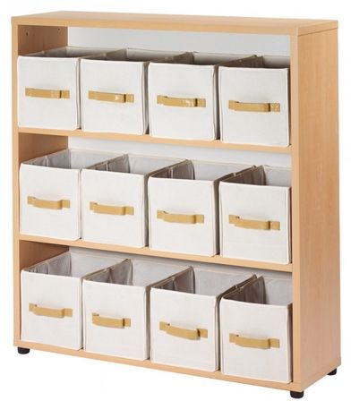 Meuble de rangement Hêtre 12 paniers H 111