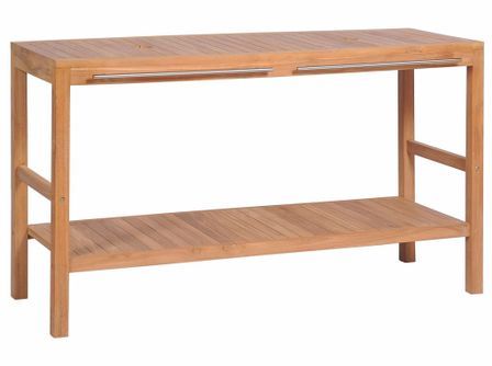 Meuble-lavabo de salle de bains Teck massif 132x45x75cm