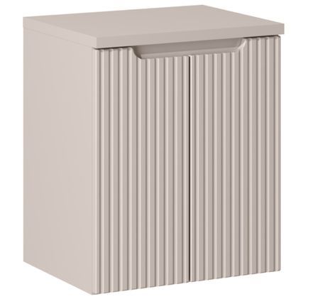 Meuble sous vasque suspendu 2 portes avec plan NOVA