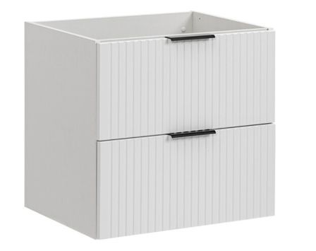 Meuble sous-vasque suspendu 2 tiroirs ADEL – Design rainuré