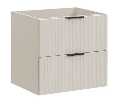 Meuble sous-vasque suspendu 2 tiroirs ADEL – Design rainuré