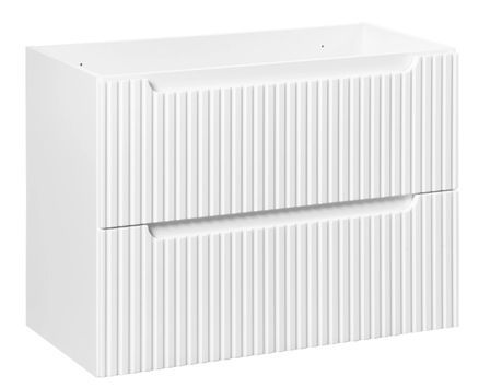 Meuble sous vasque suspendu 2 tiroirs NOVA BLANC