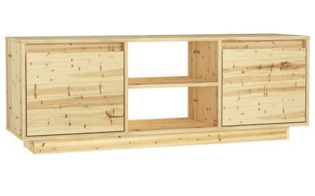 Meuble TV 110x30x40 cm Bois de sapin massif Kilou