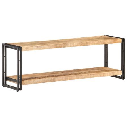 Meuble TV 120x30x40 cm Bois de manguier brut 5
