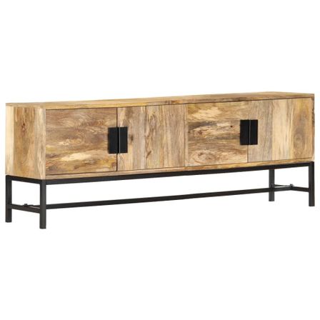 Meuble TV 140x30x50 cm Bois de manguier massif