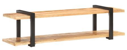 Meuble TV 160x40x40 cm Bois massif de manguier brut