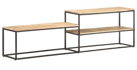 Meuble TV 180x30x50 cm Bois de manguier brut