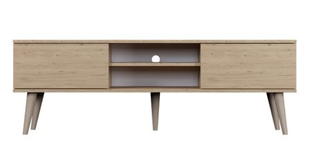 Meuble TV 2 portes 2 niches Rolia