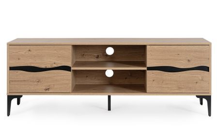 Meuble TV 2 portes MELYS – Métal & bois