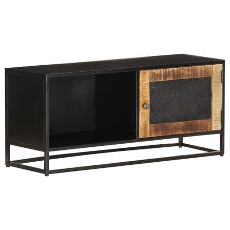 Meuble TV 90x30x40 cm Bois de manguier brut 2