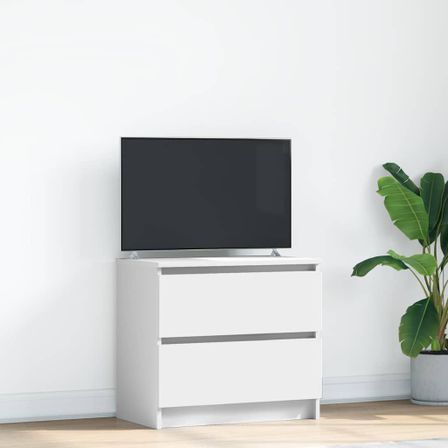 Meuble TV blanc 60x35x54 cm bois d'ingénierie