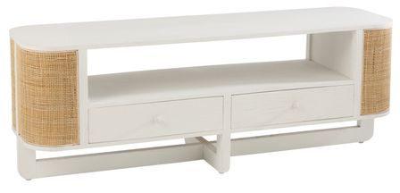 Meuble TV bois exotique Gaspard L 140 cm