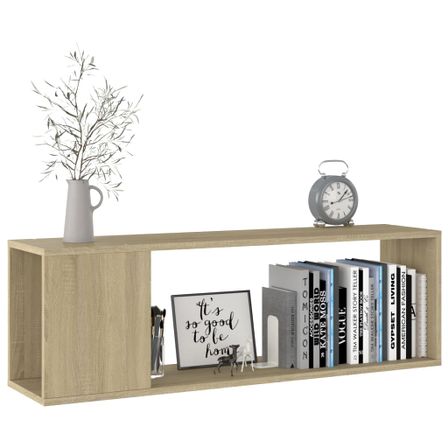 Meuble TV Chêne sonoma 100x24x32 cm