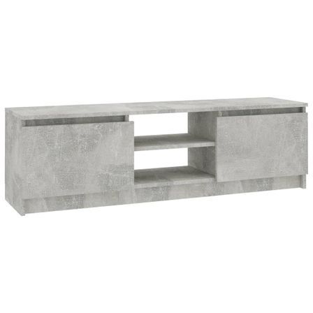 Meuble TV Gris béton 120x30x35,5 cm