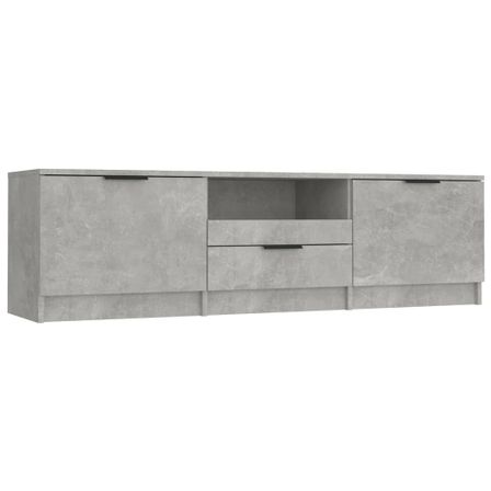 Meuble TV Gris béton 140x35x40 cm Bois d'ingénierie