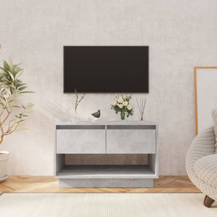 Meuble TV Gris béton 70x41x44 cm