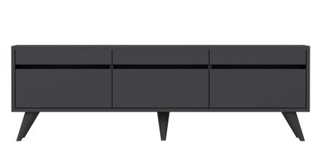 Meuble TV moderne 3 portes battantes Aurema 150 cm