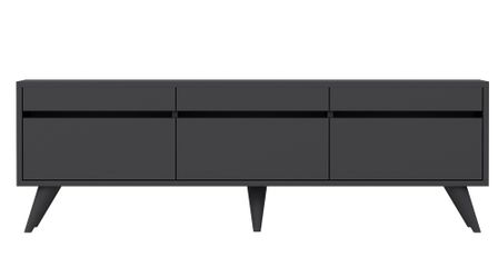 Meuble TV moderne 3 portes battantes Aurema 150 cm