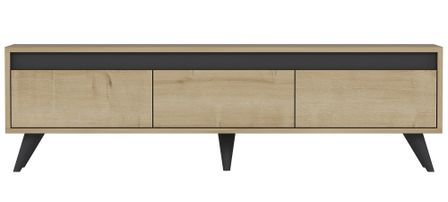 Meuble TV moderne 3 portes battantes Korpa 150 cm