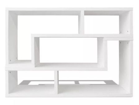 Rangement modulable bois blanc Chickie L 120 x H 56/28 x P 30 cm