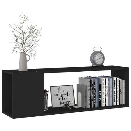 Meuble TV Noir 100x24x32 cm