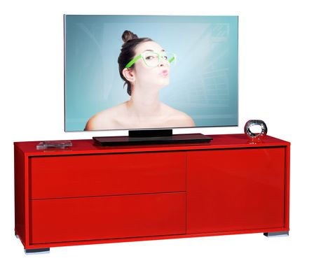 Meuble TV Rouge brillant Like